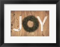 Framed Joy Cedar Wreath