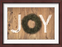 Framed Joy Cedar Wreath
