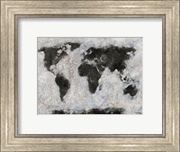 Framed Old World Map
