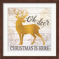 Framed Oh Deer Christmas is Here