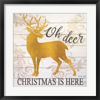 Framed Oh Deer Christmas is Here