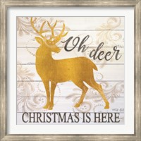 Framed Oh Deer Christmas is Here