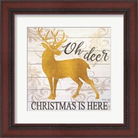 Framed Oh Deer Christmas is Here