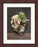 Framed Vintage Floral Tea Pot