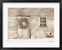 Framed Old Farm Christmas