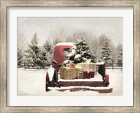 Framed Snowy Presents