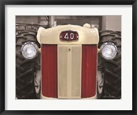 Framed Tractor Close Up MF40