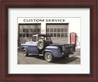 Framed Gulf Service Station