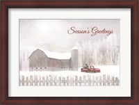 Framed Season's Greetings with Truck