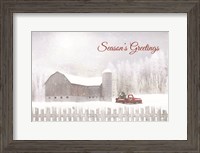 Framed Season's Greetings with Truck
