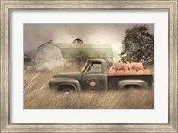 Framed Happy Harvest Truck