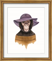 Framed Cozy Chimp