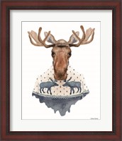 Framed Moose in a Moose Sweater