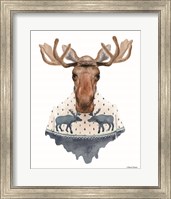 Framed Moose in a Moose Sweater
