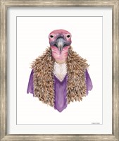 Framed Vulture in a Vest