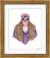 Framed Vulture in a Vest