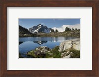 Framed Whatcom Peak Reflected In Tapto Lake, North Cascades National Park