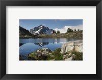 Framed Whatcom Peak Reflected In Tapto Lake, North Cascades National Park