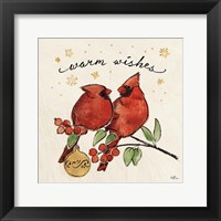 Framed Christmas Lovebirds IX