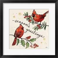 Framed Christmas Lovebirds X