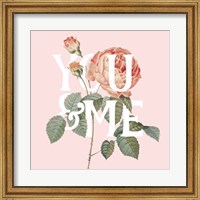 Framed Botanical Pink Rose II You
