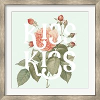 Framed Botanical Pink Rose I Kiss