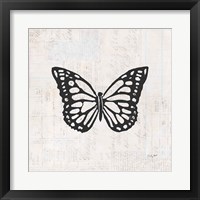 Framed 'Butterfly Stamp BW' border=