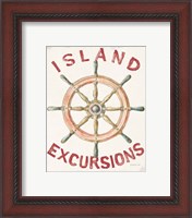 Framed 'Floursack Nautical IV Red' border=