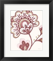 Framed Flora Chinoiserie VI Pink