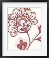 Flora Chinoiserie VI Pink Framed Print