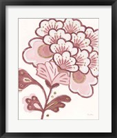 Flora Chinoiserie V Pink Framed Print