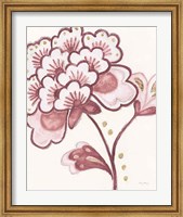 Framed Flora Chinoiserie IV Pink