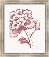 Framed Flora Chinoiserie IV Pink