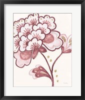 Flora Chinoiserie IV Pink Framed Print