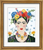 Framed Homage to Frida II Bright