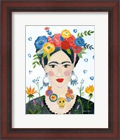 Framed Homage to Frida II Bright