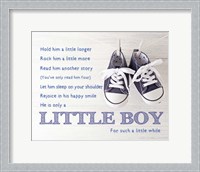 Framed Little Boy Poem