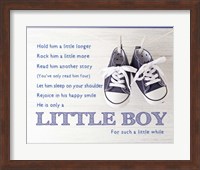 Framed Little Boy Poem