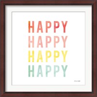 Framed Happy Happy