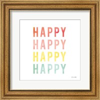 Framed Happy Happy