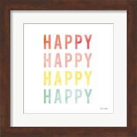 Framed Happy Happy