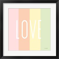 Framed 'Love Rainbow' border=