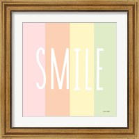Framed 'Smile Rainbow' border=