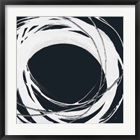 Framed Gilded Enso III BW