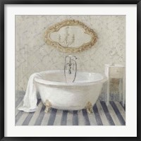 Framed Victorian Bath II Navy