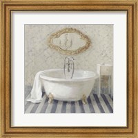 Framed Victorian Bath II Navy