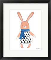 Neighborhood Pals IX Blue Framed Print