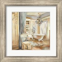 Framed Boudoir Bath I Gray