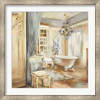 Framed Boudoir Bath I Gray