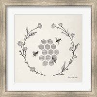 Framed Happy to Bee Home III Neutral